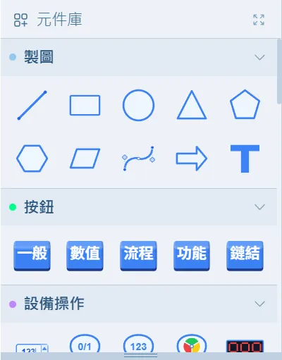 PowerScada 編輯器 元件庫